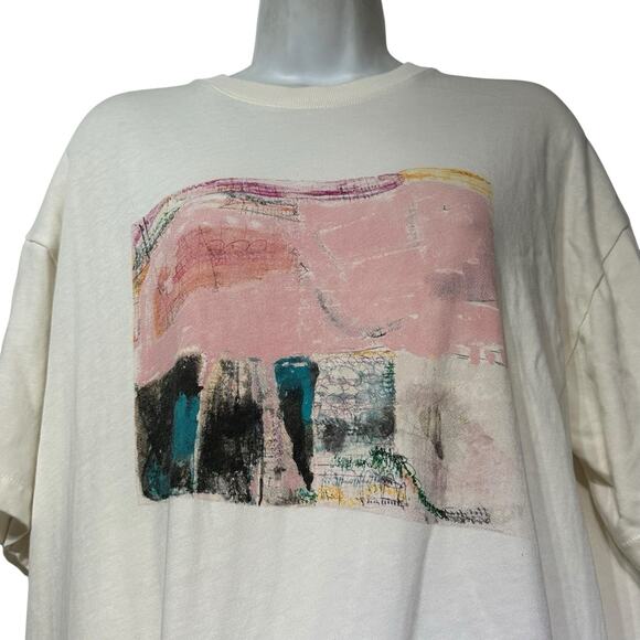 Madewell x Creative Growth Nicole Storm Graphic Ex-Boyfriend Tee Size S - Picture 2 of 6